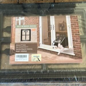 Namsan Pet Screen Door with Magnetic Positioning Closure - Black